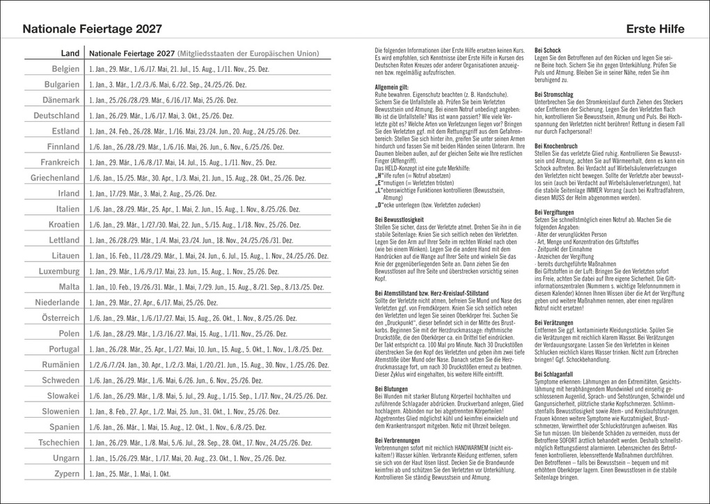 Weitere Ansicht: Terminer A5, Struktur rot 2027