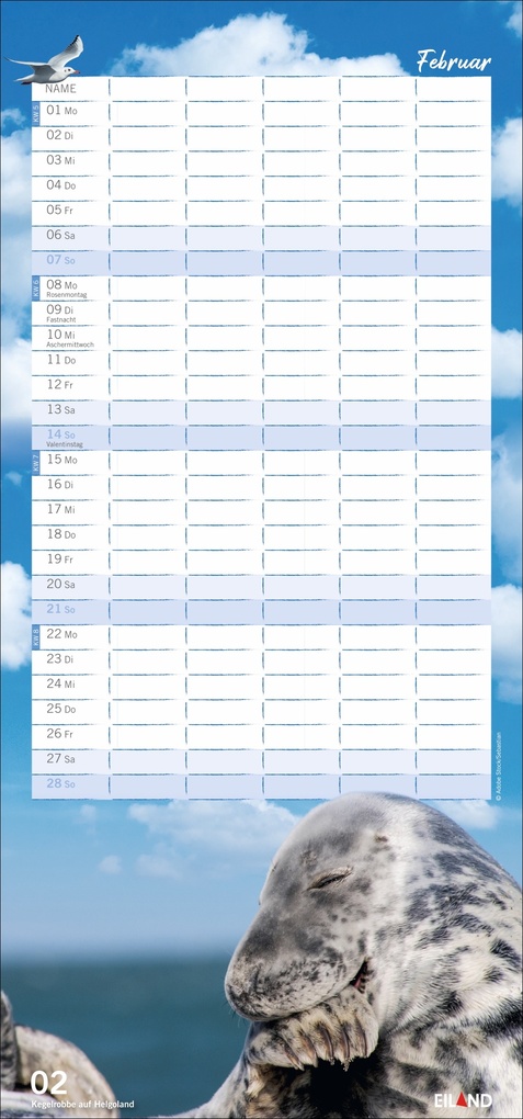 Weitere Ansicht: Meerzeit Familienplaner 2027