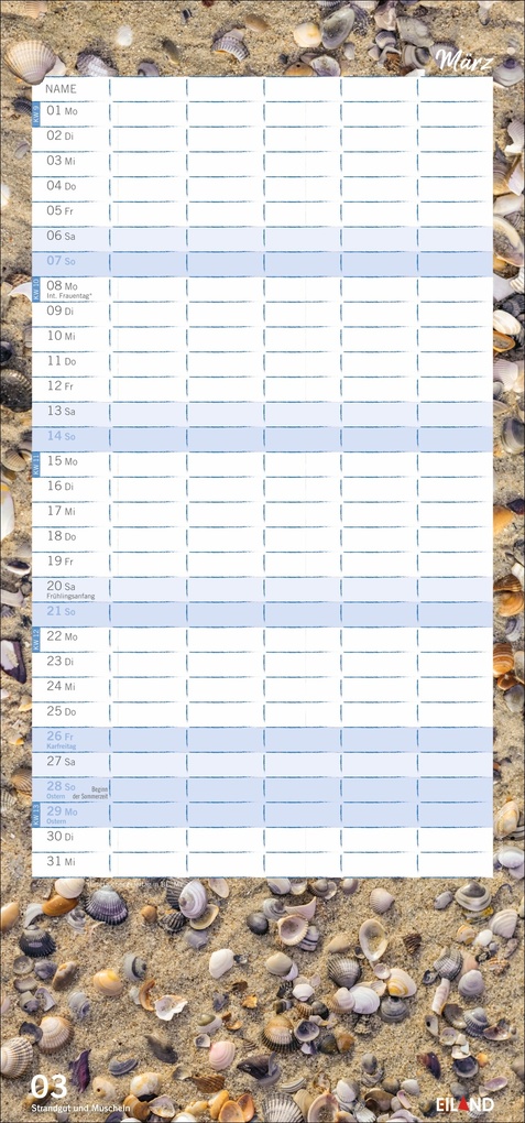 Weitere Ansicht: Meerzeit Familienplaner 2027