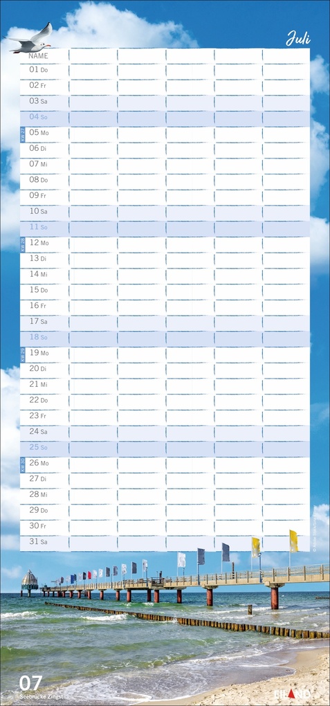 Weitere Ansicht: Meerzeit Familienplaner 2027