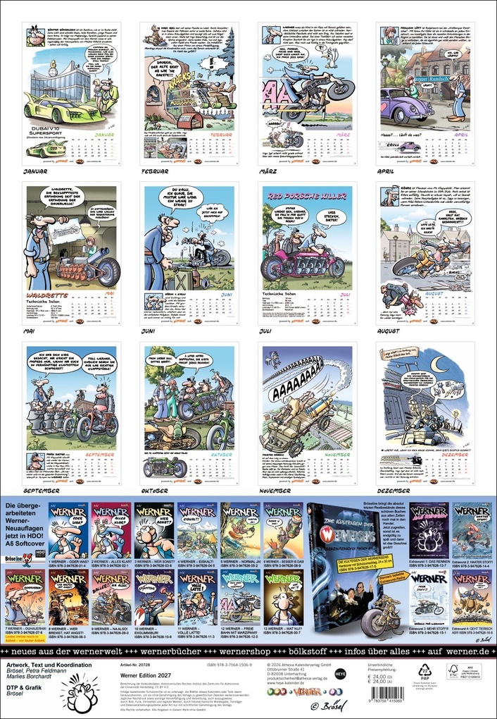 Weitere Ansicht: Werner Kalender 2027 | Rötger Feldmann