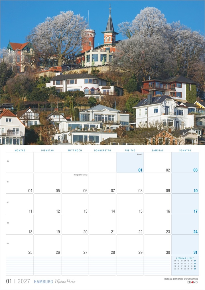 Weitere Ansicht: Hamburg ...meine Perle Kalender 2027