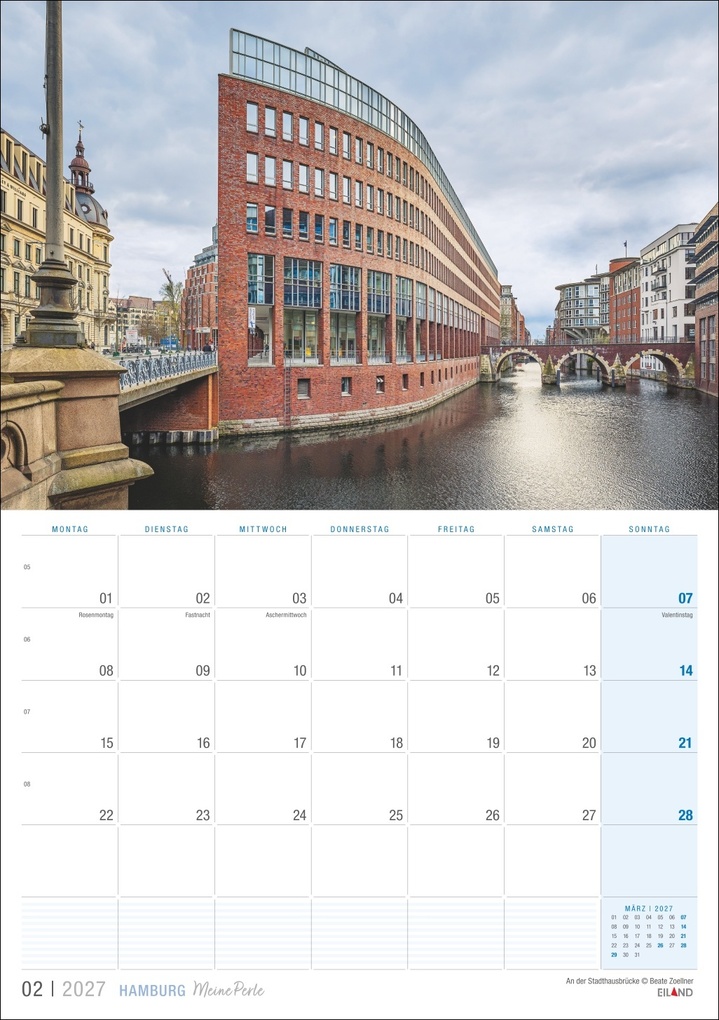 Weitere Ansicht: Hamburg ...meine Perle Kalender 2027
