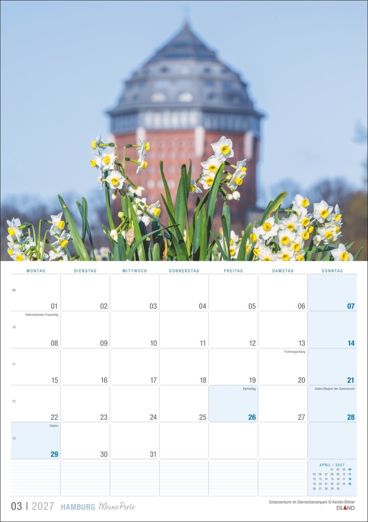Weitere Ansicht: Hamburg ...meine Perle Kalender 2027