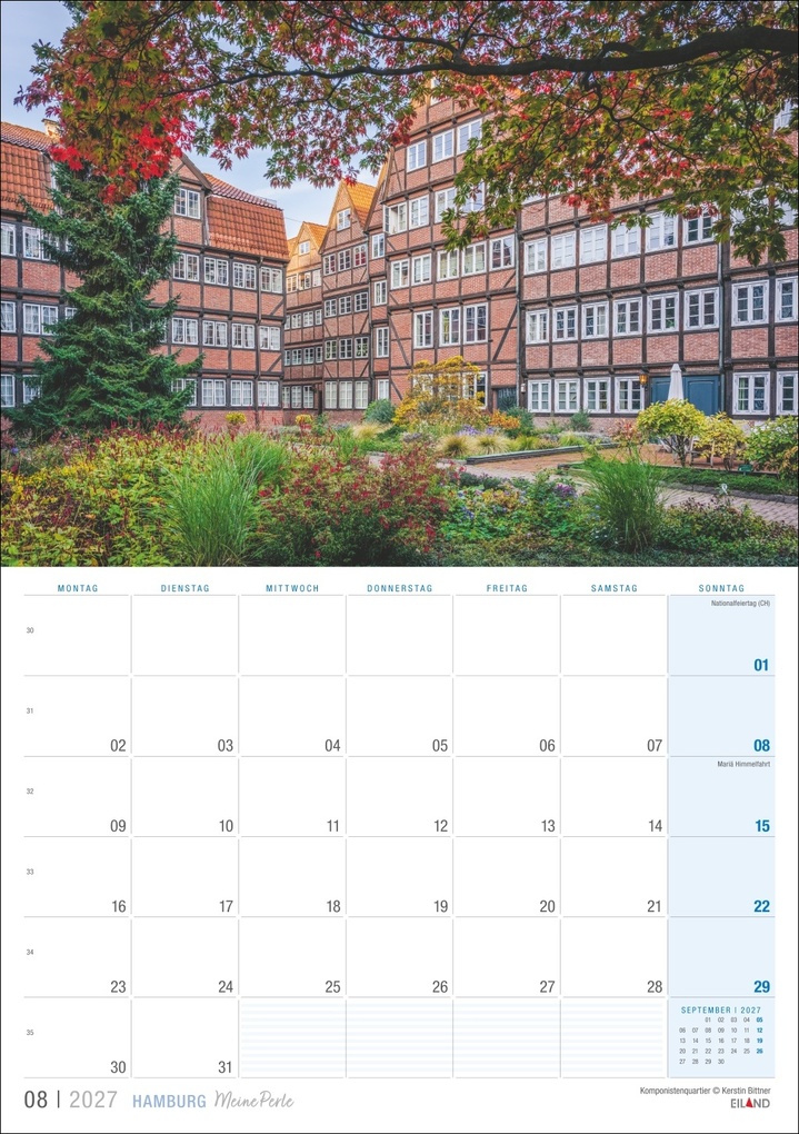 Weitere Ansicht: Hamburg ...meine Perle Kalender 2027