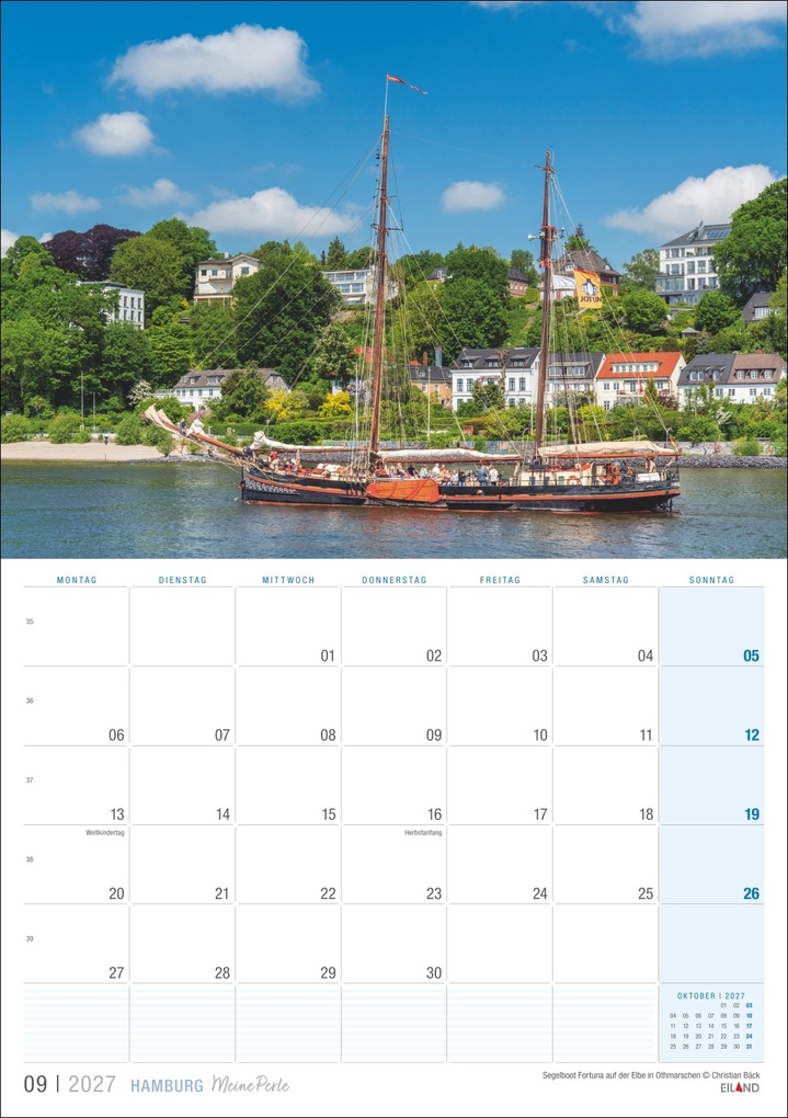 Weitere Ansicht: Hamburg ...meine Perle Kalender 2027