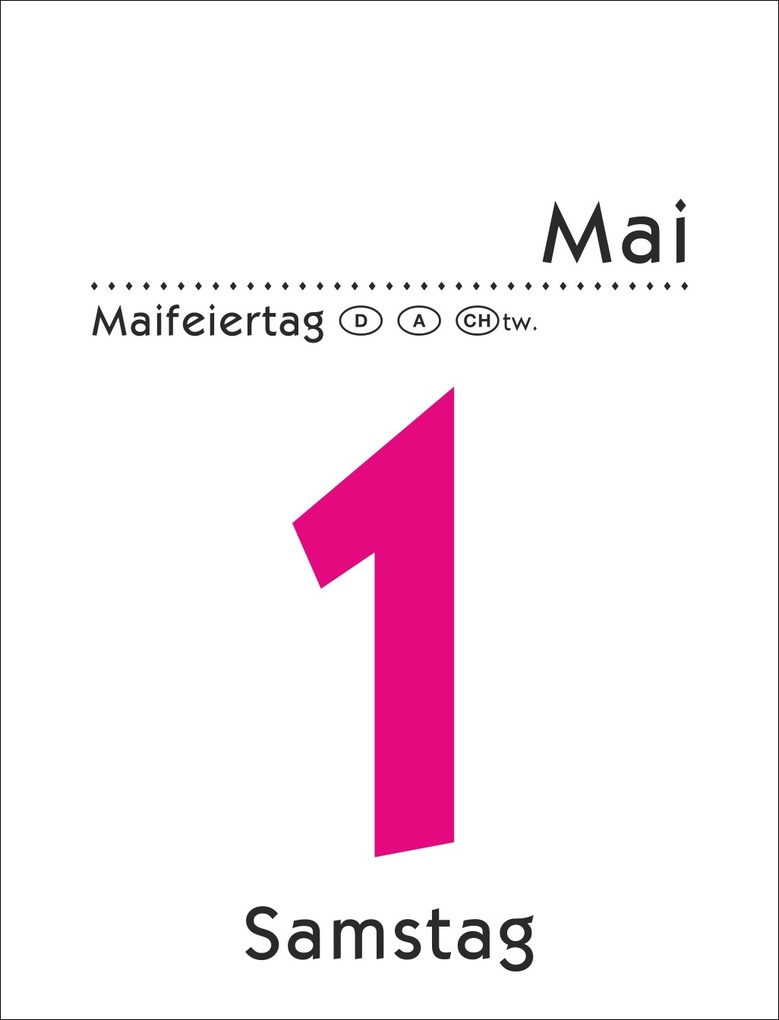 Weitere Ansicht: Tagesabreißkalender klein 2027
