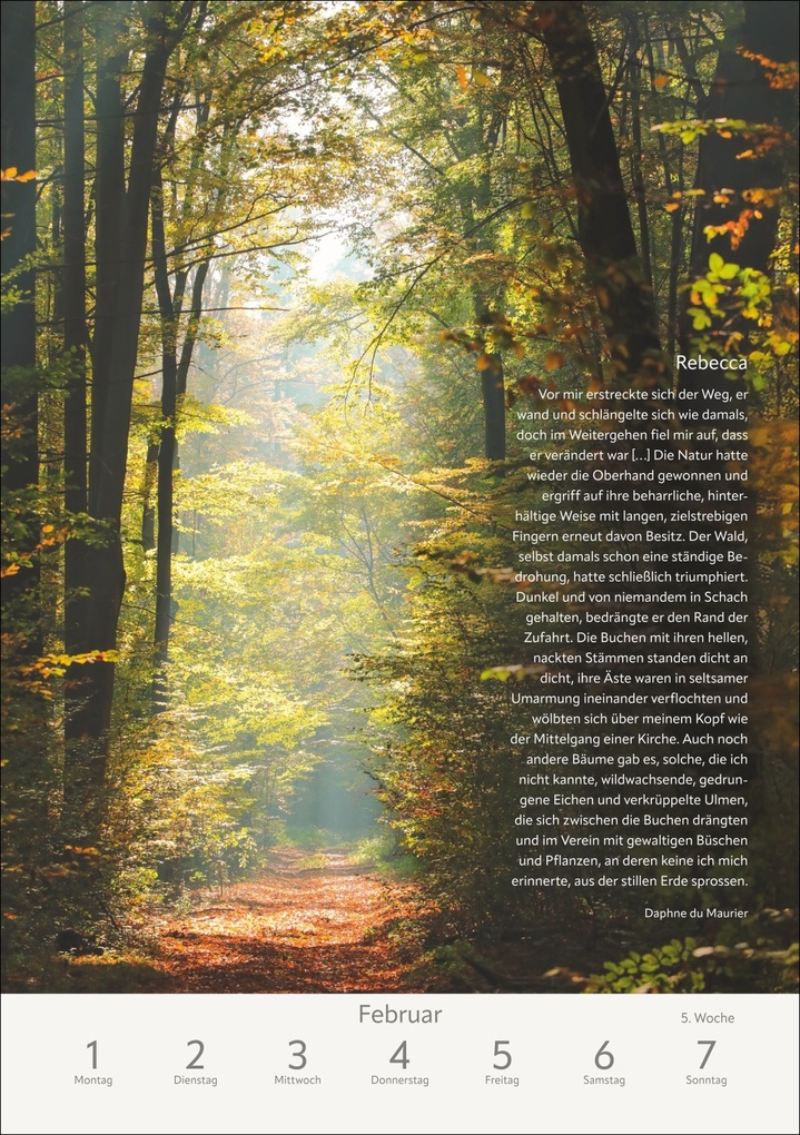 Weitere Ansicht: Literaturkalender Natur Wochen-Kulturkalender 2027 | Ruth Dangelmeier