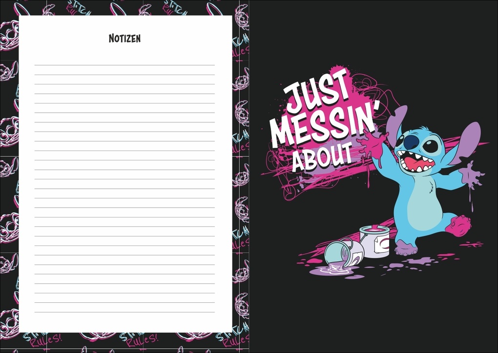 Weitere Ansicht: Stitch 17-Monats-Kalenderbuch A5 2027 - 17 Monate. Von August 2026 bis Dezember 2027