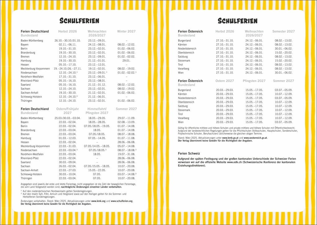 Weitere Ansicht: Stitch 17-Monats-Kalenderbuch A5 2027 - 17 Monate. Von August 2026 bis Dezember 2027