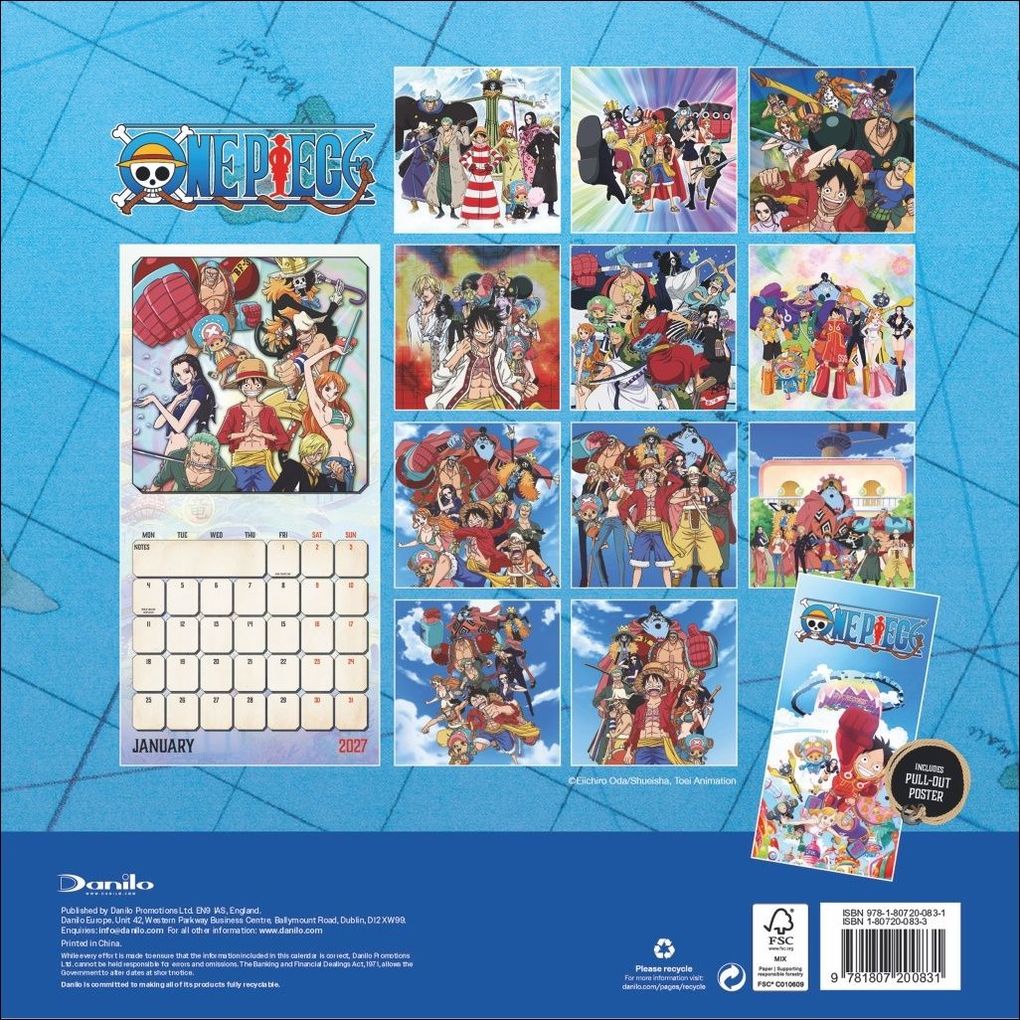 Weitere Ansicht: One Piece Broschurkalender 2027