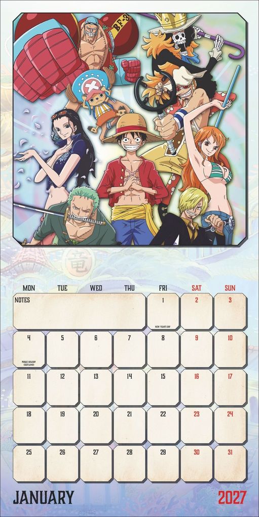 Weitere Ansicht: One Piece Broschurkalender 2027