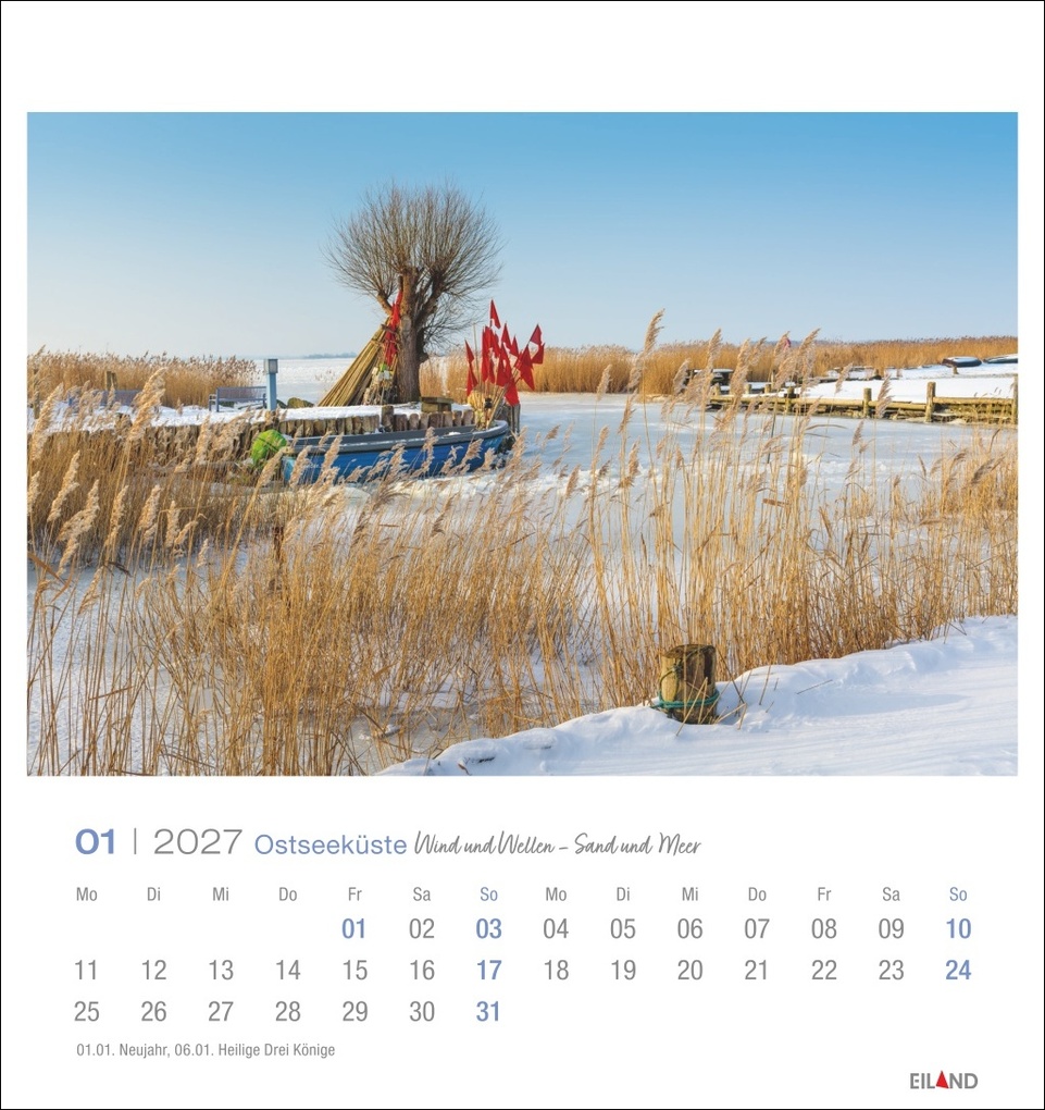 Weitere Ansicht: Ostseeküste Postkartenkalender 2027 - Wind und Wellen - Sand und Meer