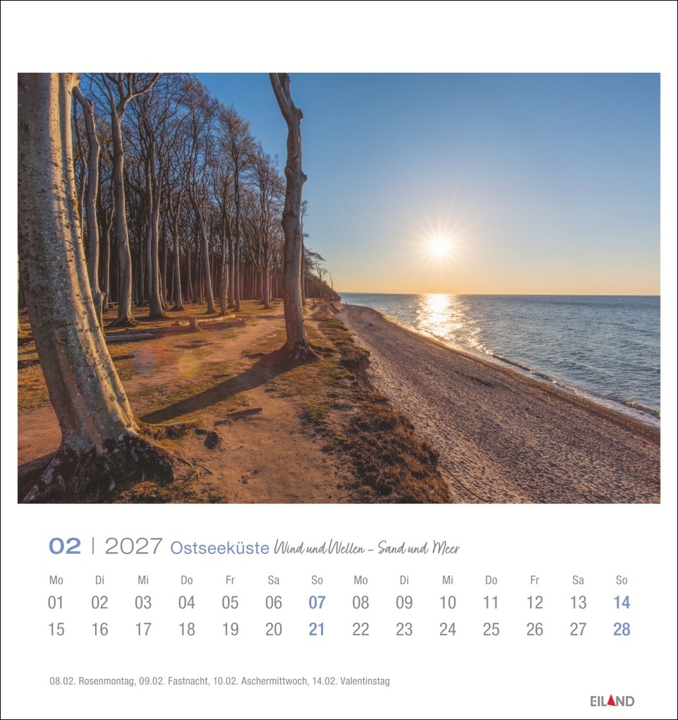 Weitere Ansicht: Ostseeküste Postkartenkalender 2027 - Wind und Wellen - Sand und Meer
