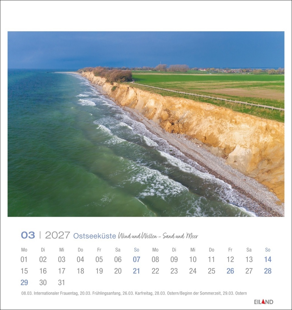 Weitere Ansicht: Ostseeküste Postkartenkalender 2027 - Wind und Wellen - Sand und Meer