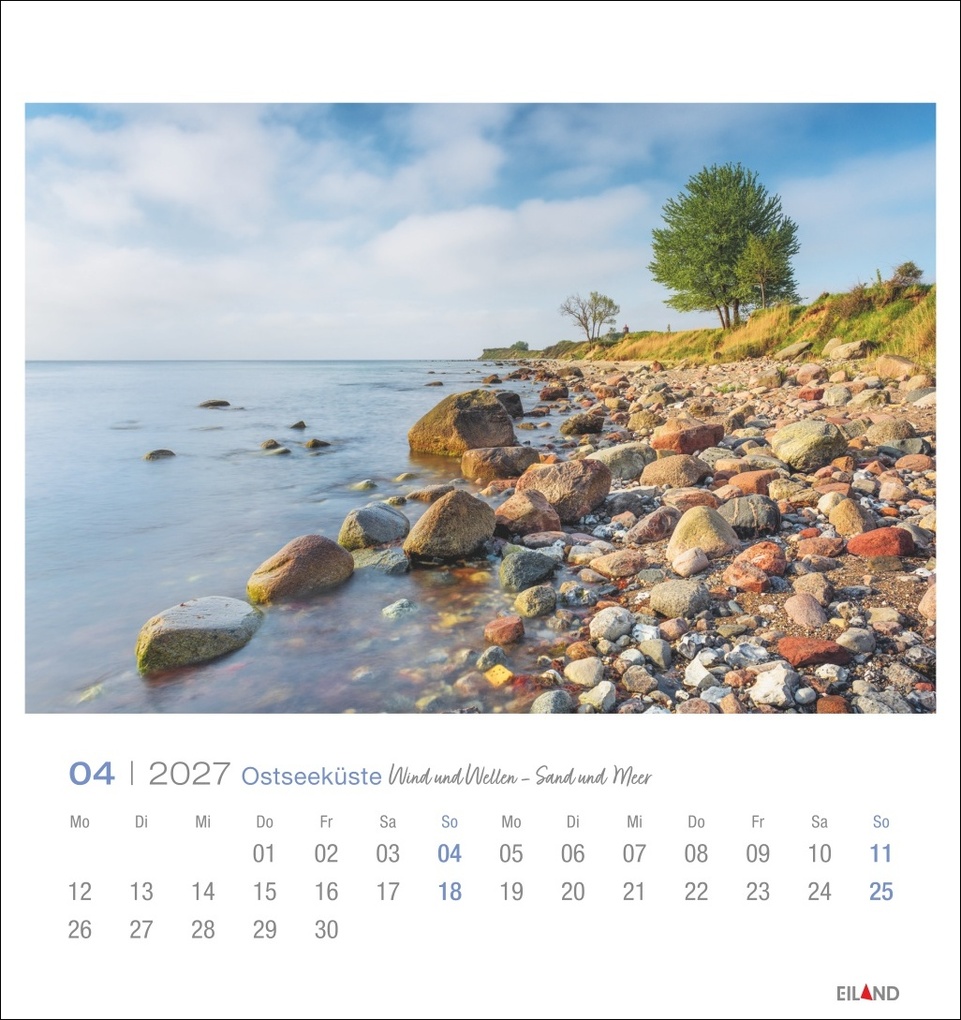 Weitere Ansicht: Ostseeküste Postkartenkalender 2027 - Wind und Wellen - Sand und Meer