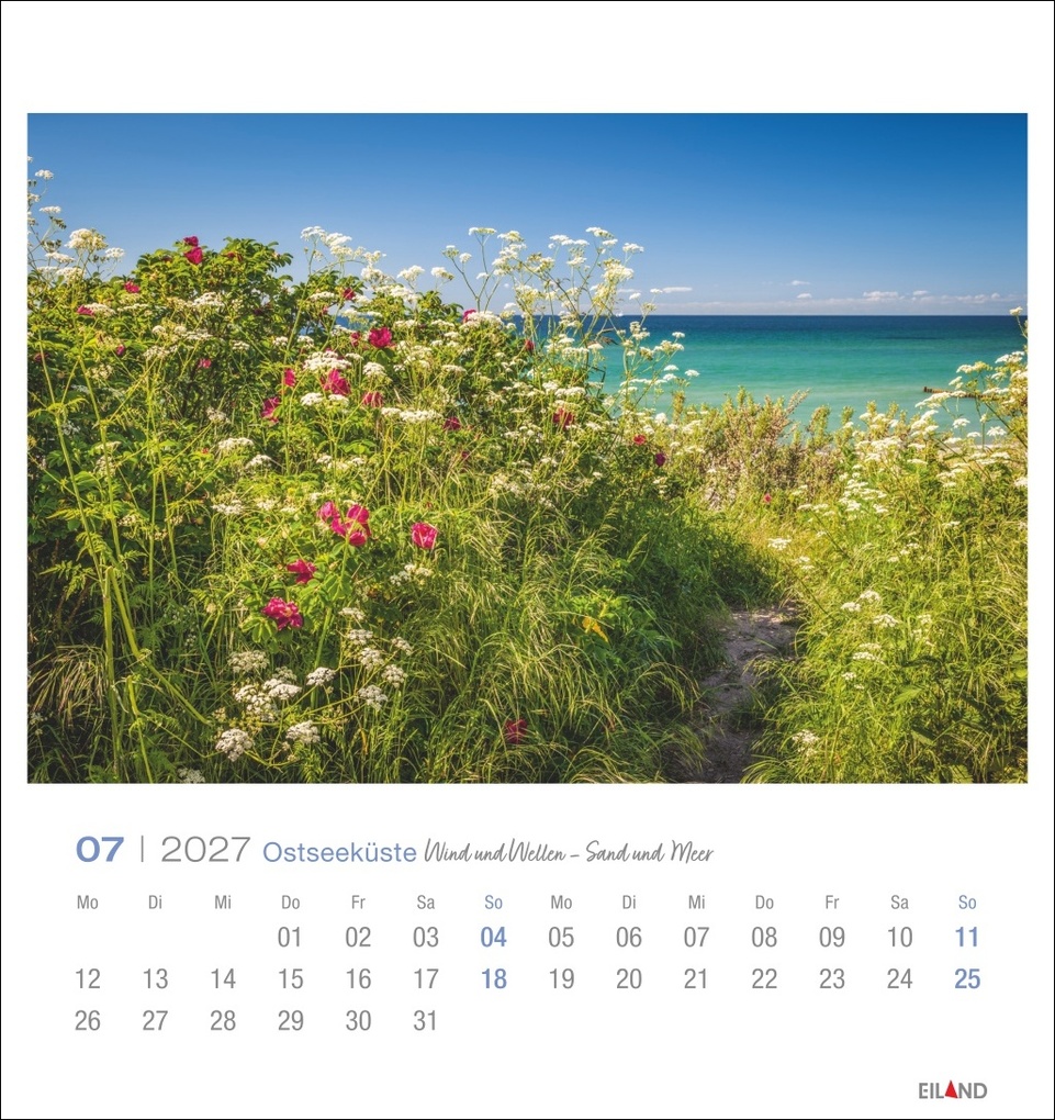 Weitere Ansicht: Ostseeküste Postkartenkalender 2027 - Wind und Wellen - Sand und Meer