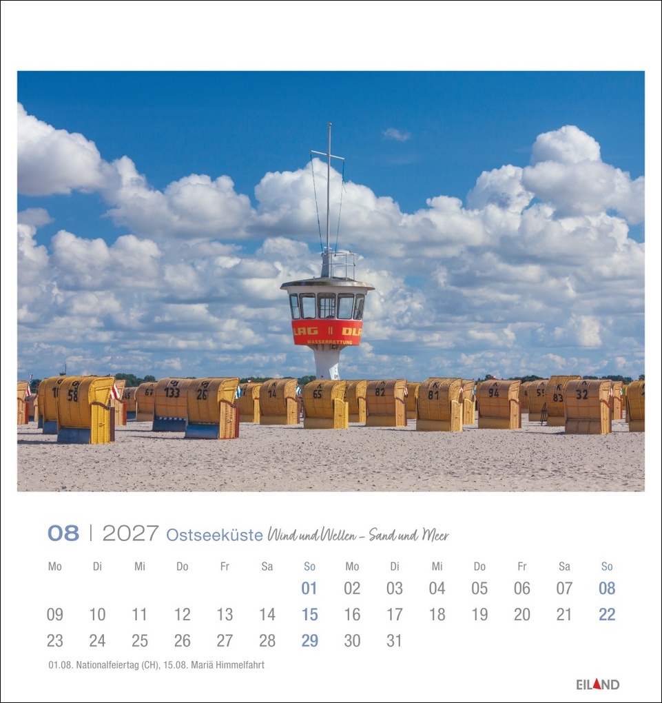 Weitere Ansicht: Ostseeküste Postkartenkalender 2027 - Wind und Wellen - Sand und Meer