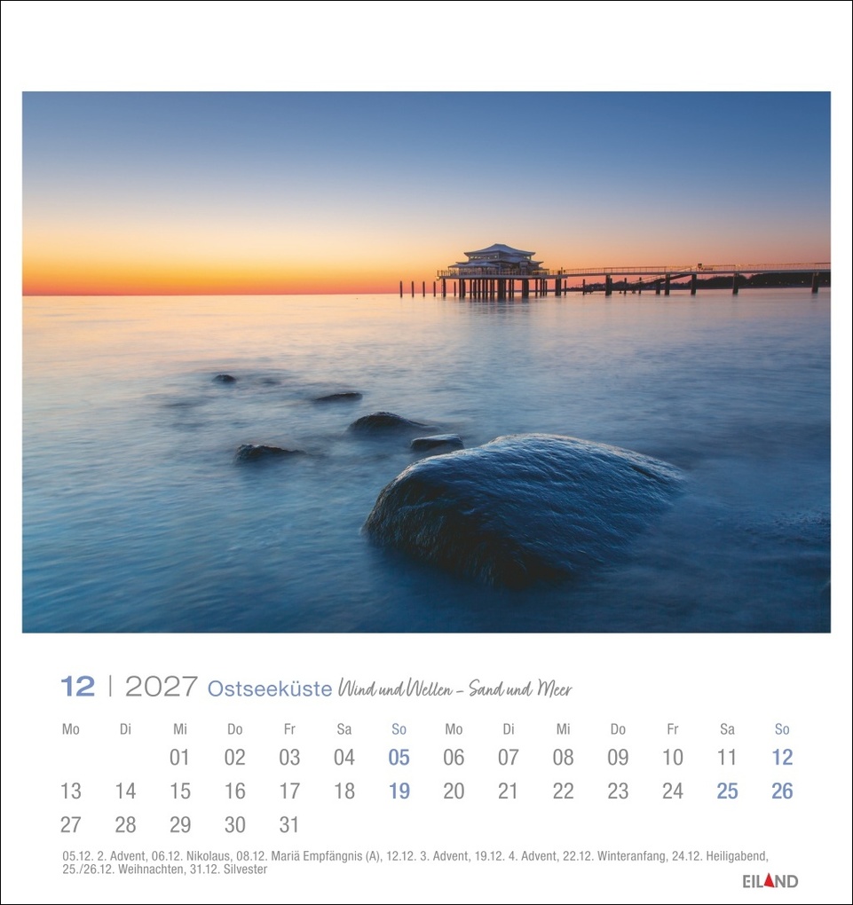 Weitere Ansicht: Ostseeküste Postkartenkalender 2027 - Wind und Wellen - Sand und Meer