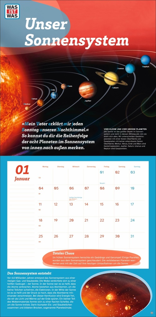 Weitere Ansicht: WAS IST WAS Entdecke das Weltall Broschurkalender 2027