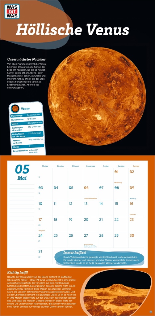 Weitere Ansicht: WAS IST WAS Entdecke das Weltall Broschurkalender 2027