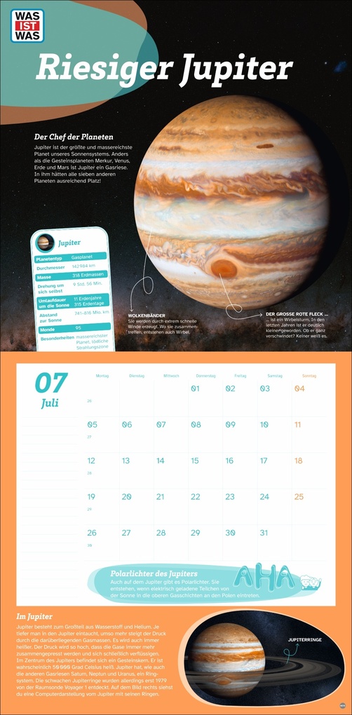 Weitere Ansicht: WAS IST WAS Entdecke das Weltall Broschurkalender 2027