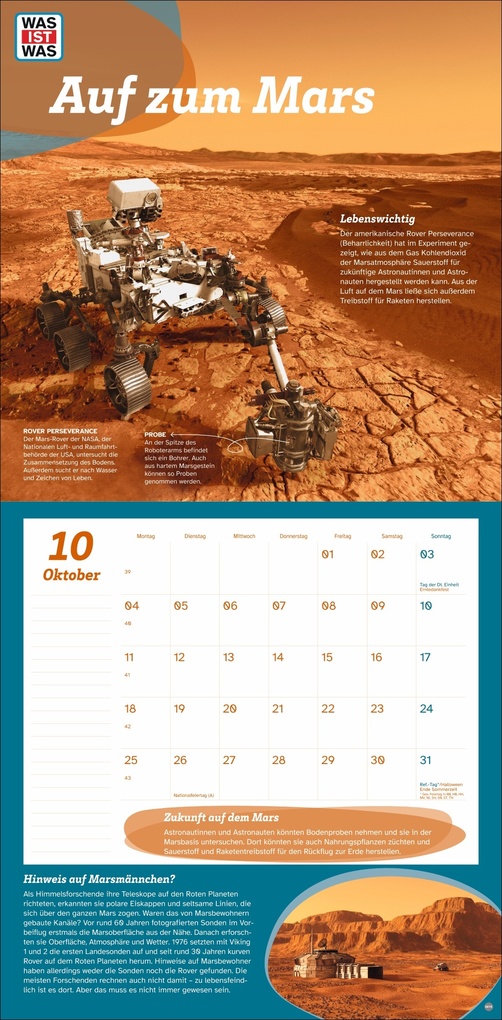 Weitere Ansicht: WAS IST WAS Entdecke das Weltall Broschurkalender 2027