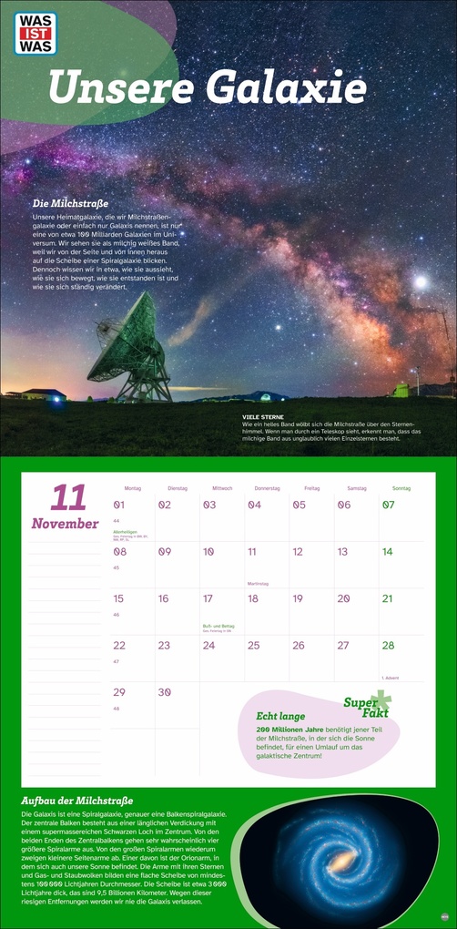 Weitere Ansicht: WAS IST WAS Entdecke das Weltall Broschurkalender 2027