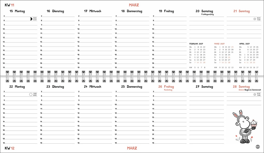 Weitere Ansicht: sheepworld Wochenquerplaner 2027