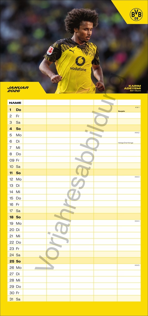 Weitere Ansicht: BVB Familienplaner 2027