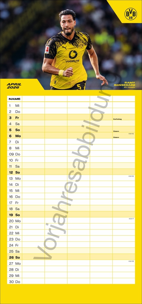 Weitere Ansicht: BVB Familienplaner 2027