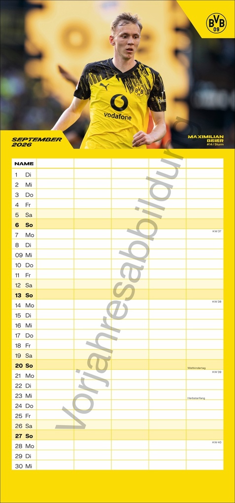 Weitere Ansicht: BVB Familienplaner 2027