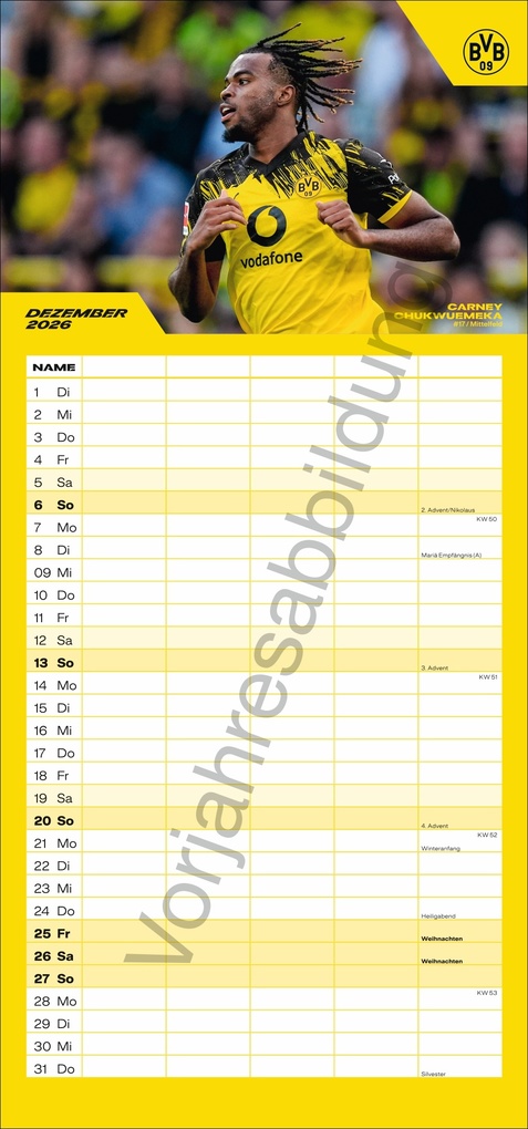 Weitere Ansicht: BVB Familienplaner 2027