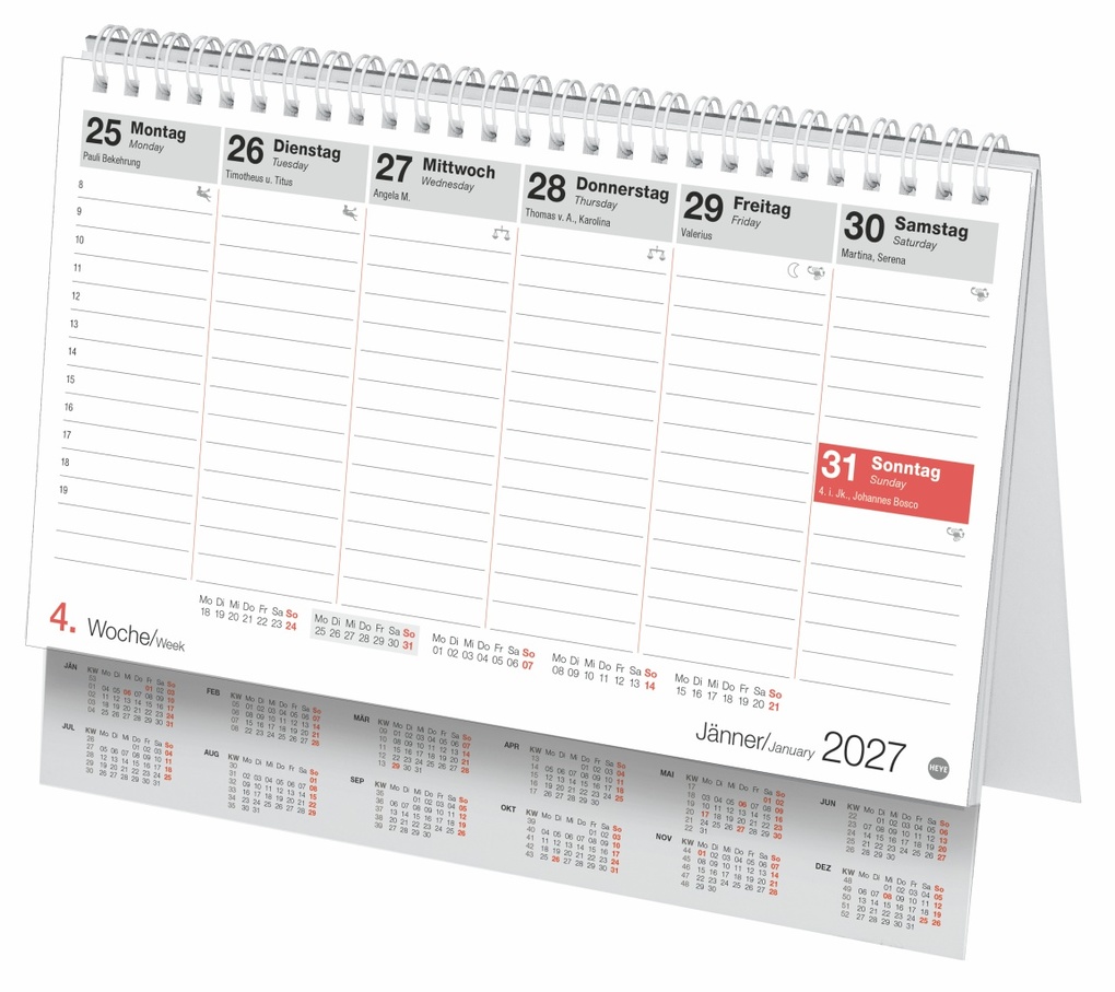 Weitere Ansicht: Schreibtischkalender Österreich klein 2027