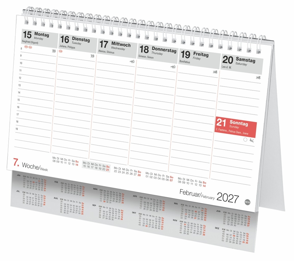 Weitere Ansicht: Schreibtischkalender Österreich klein 2027