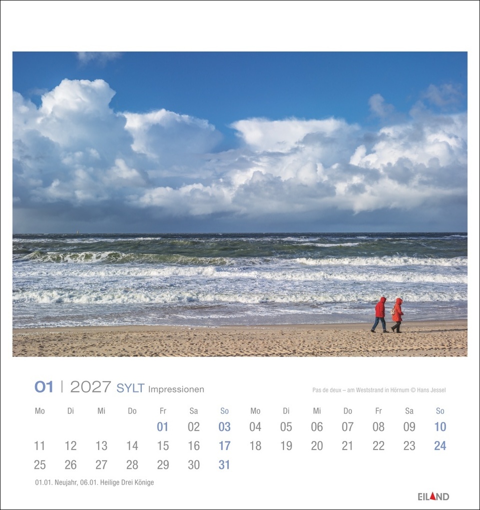 Weitere Ansicht: Sylt Impressionen Postkartenkalender 2027 | Hans Jessel