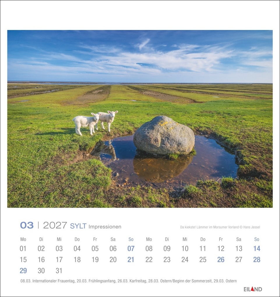 Weitere Ansicht: Sylt Impressionen Postkartenkalender 2027 | Hans Jessel