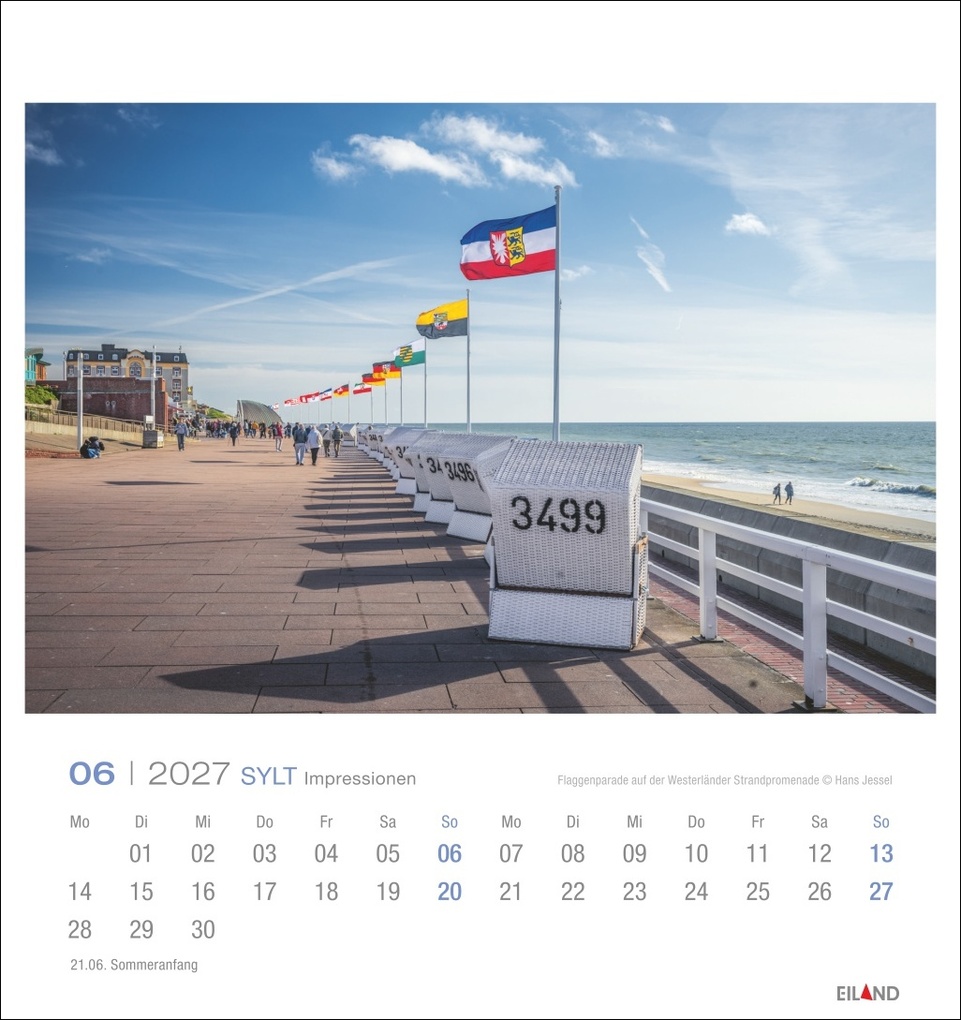Weitere Ansicht: Sylt Impressionen Postkartenkalender 2027 | Hans Jessel