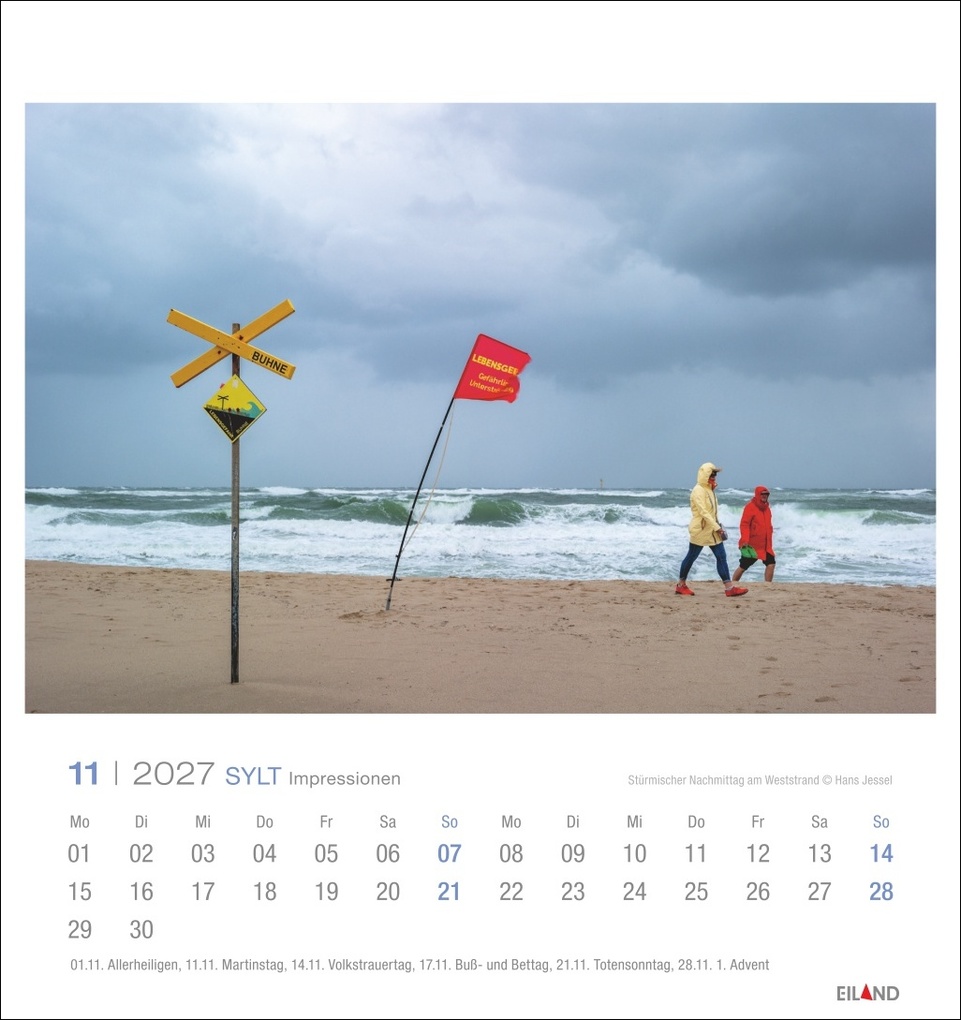 Weitere Ansicht: Sylt Impressionen Postkartenkalender 2027 | Hans Jessel