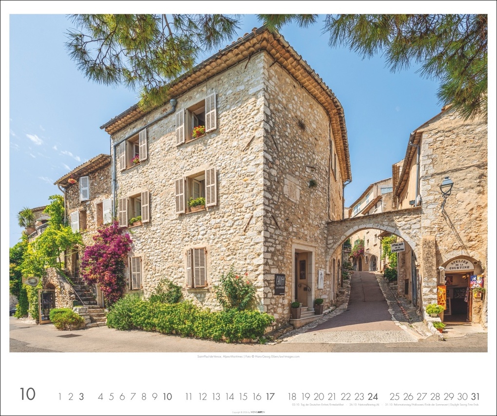 Weitere Ansicht: Provence Kalender 2027 - Blühende Lavendelfelder und malerische Dörfer