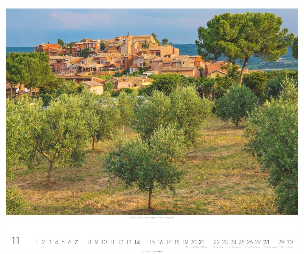 Weitere Ansicht: Provence Kalender 2027 - Blühende Lavendelfelder und malerische Dörfer