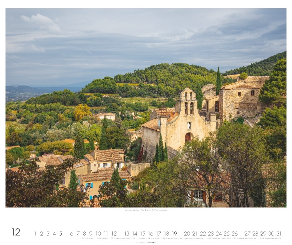 Weitere Ansicht: Provence Kalender 2027 - Blühende Lavendelfelder und malerische Dörfer