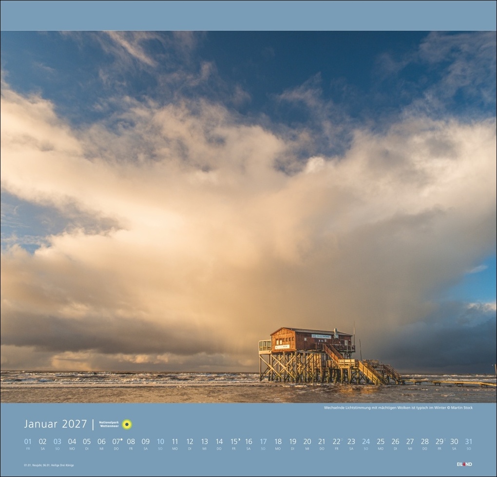 Weitere Ansicht: Nationalpark Wattenmeer Edition Kalender 2027 - Martin Stock