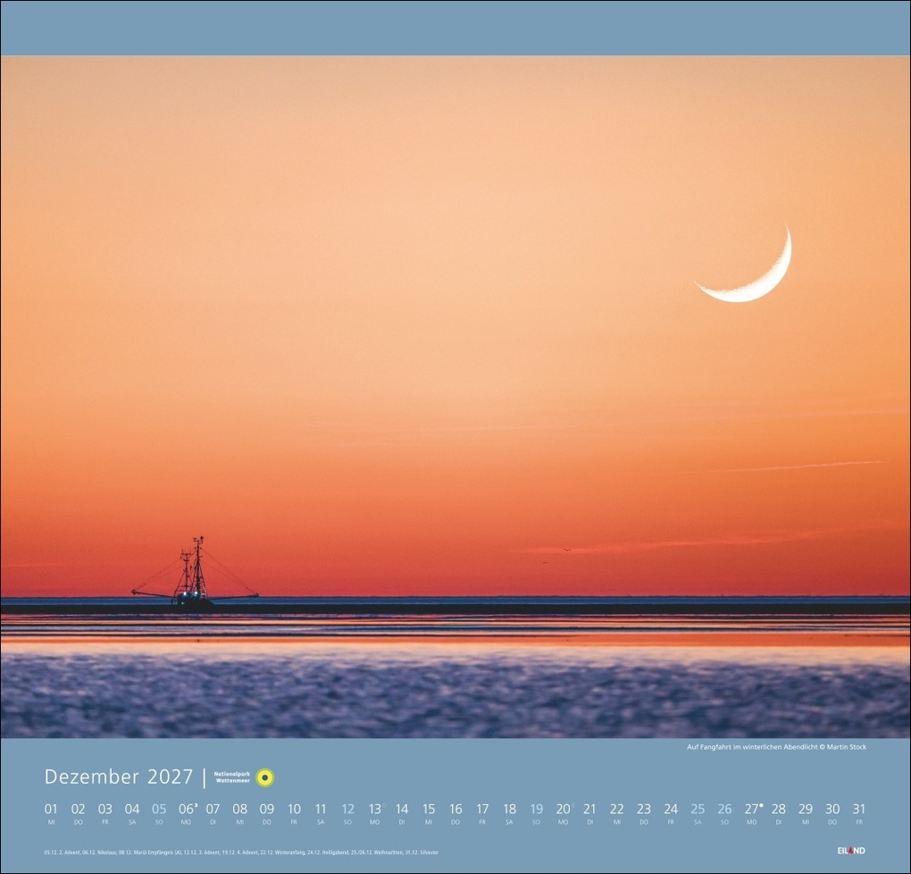 Weitere Ansicht: Nationalpark Wattenmeer Edition Kalender 2027 - Martin Stock