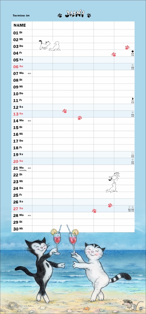 Weitere Ansicht: Jacob Familienplaner für Katzenliebhaber 2027 | Sven Hartmann
