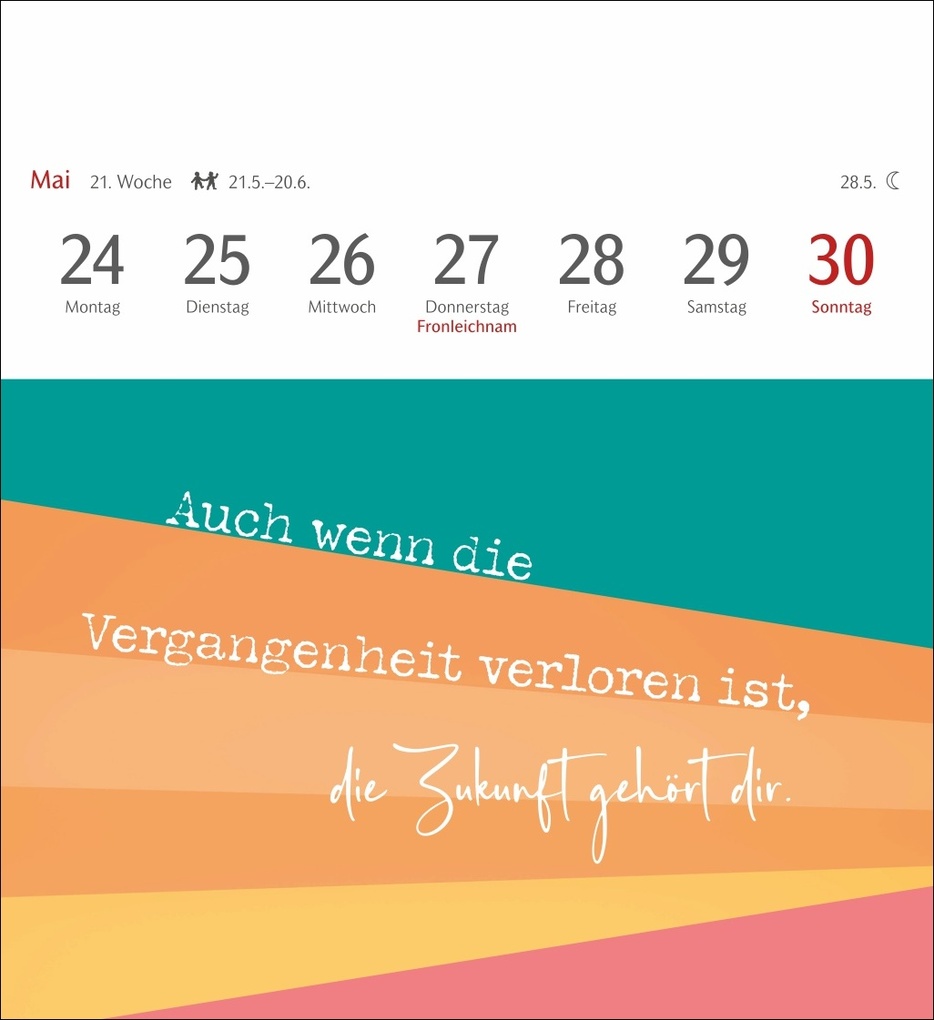 Weitere Ansicht: Positive-Sprüche-Kalender Postkartenkalender 2027 - mit 53 Postkarten