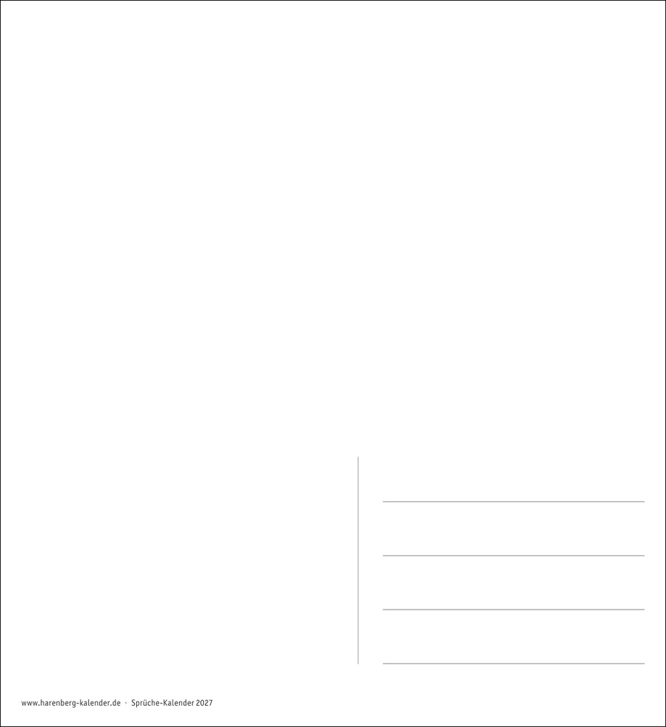 Weitere Ansicht: Positive-Sprüche-Kalender Postkartenkalender 2027 - mit 53 Postkarten