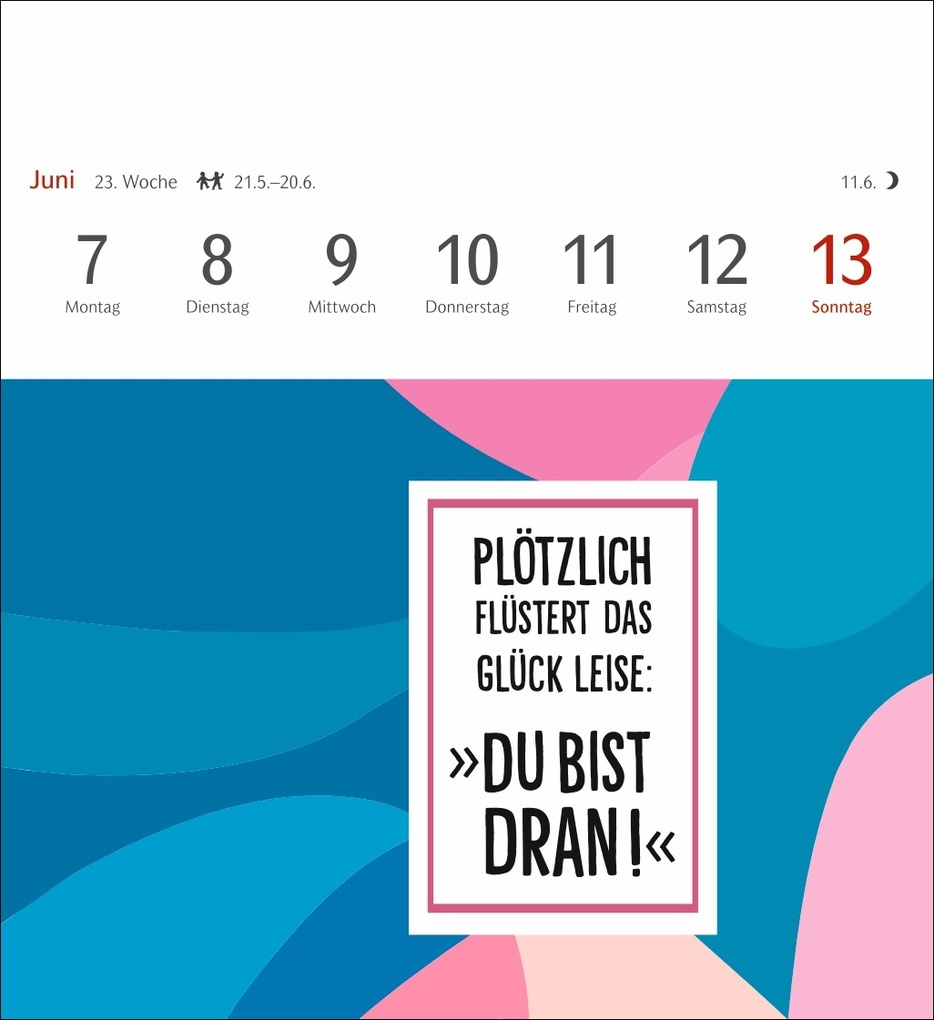 Weitere Ansicht: Positive-Sprüche-Kalender Postkartenkalender 2027 - mit 53 Postkarten