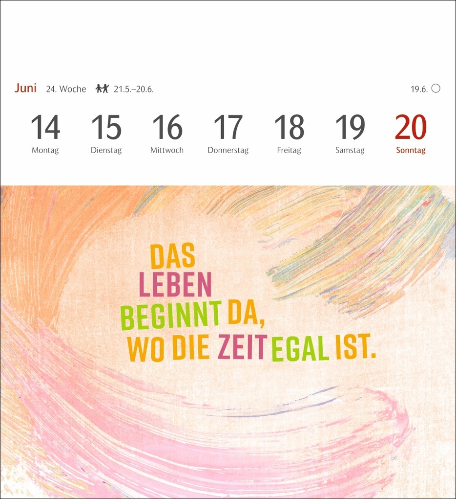 Weitere Ansicht: Positive-Sprüche-Kalender Postkartenkalender 2027 - mit 53 Postkarten