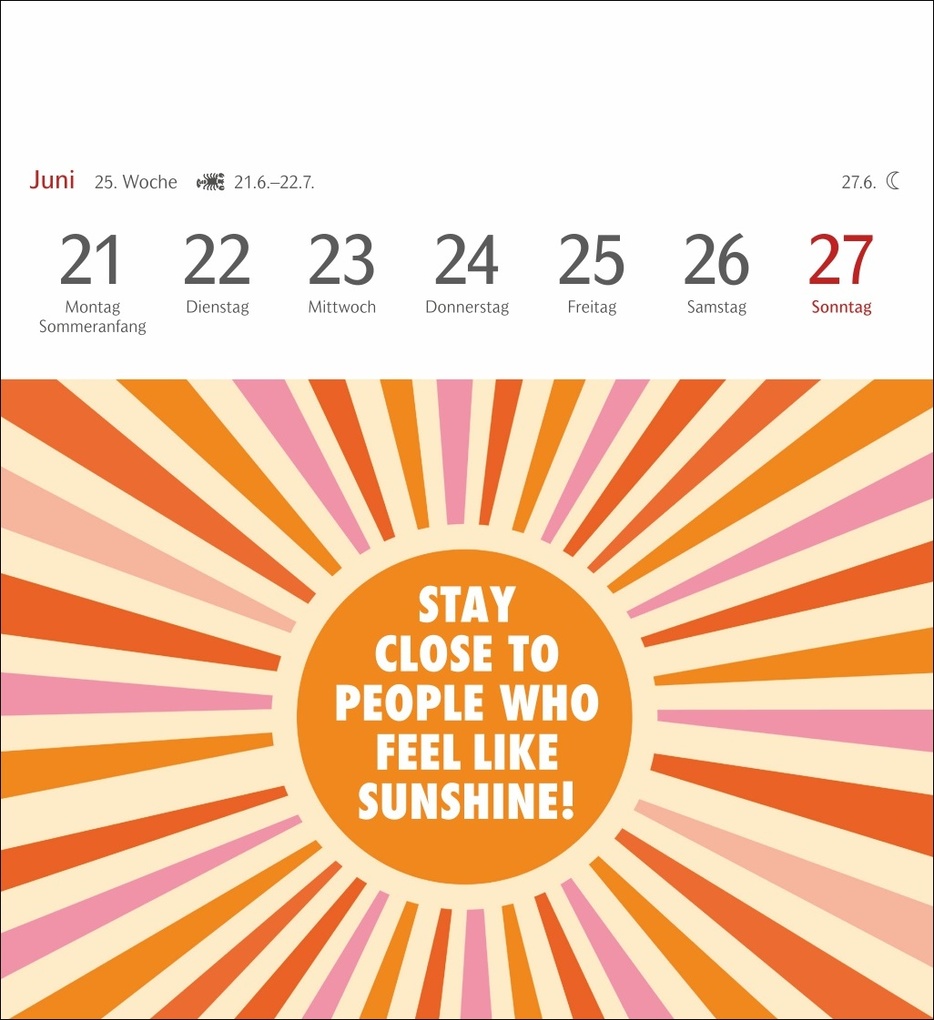 Weitere Ansicht: Positive-Sprüche-Kalender Postkartenkalender 2027 - mit 53 Postkarten